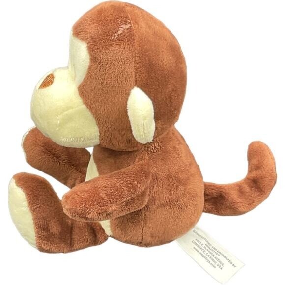Little Brown Monkey Plush Stuffed Animal 9" - Picture 4 of 4